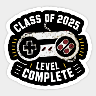 Class Of 2025 Level Complete 2025 Graduation Gamer Grad Sticker